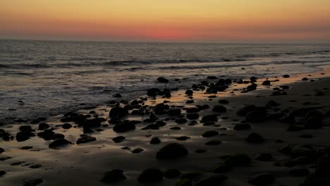 A-beautiful-sunset-behind-the-California-coastline-1