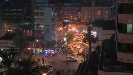 Una-Vista-Nocturna-De-Las-Calles-De-Nairobi-Kenia