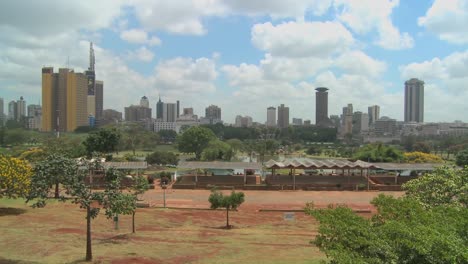 Un-Buen-Plano-General-De-La-Ciudad-De-Nairobi,-Kenia