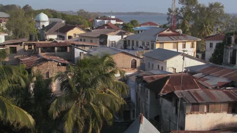 An-over-view-establishing-shot-of-Stone-Town-Zanzibar
