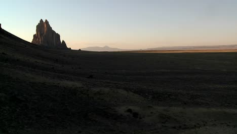 Late-dusk-behind-rocky-outcroppings-near-Shiprock-New-Mexico-2