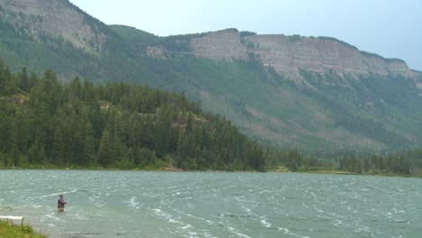 Wind-at-a-mountain-lake-in-the-Rocky-Mountains-1