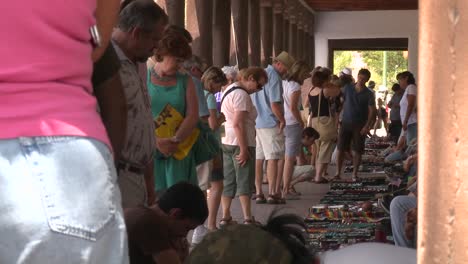 Native-Americans-sell-their-crafts-and-wares-to-tourists-on-the-streets-of-Santa-Fe-New-Mexico-1