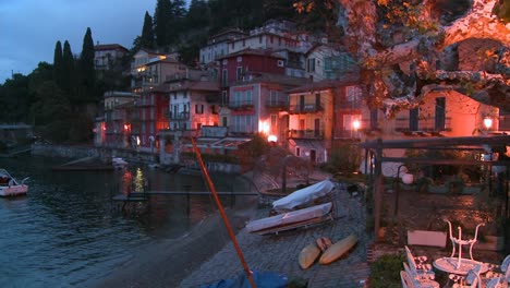 A-beautiful-small-Italian-village-on-the-shores-of-Lake-Como-at-night-1