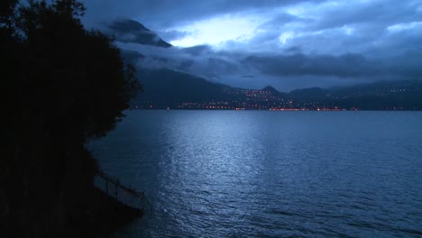 A-beautiful-small-Italian-village-on-the-shores-of-Lake-Como-at-night-5