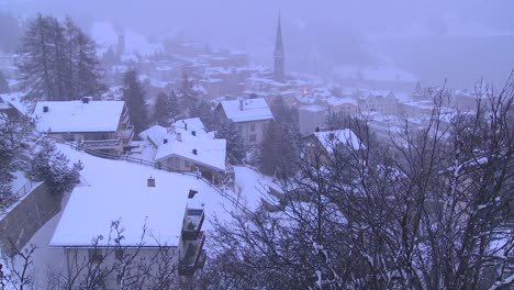 Establishing-shot-of-the-town-of-St-Moritz-Switzerland-in-winter-4