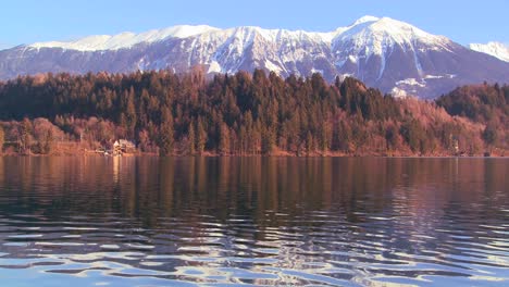 The-beautiful-shores-of-Lake-Bled-Slovenia-resemble-Colorado