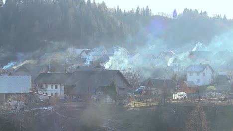 Villages-in-Eastern-Europe-pollute-the-environment-by-burning-wood-and-coal