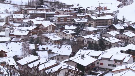 A-small-European-village-is-buried-in-a-snowstorm
