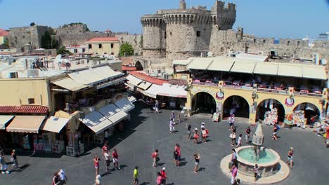 An-overview-of-the-European-town-square-at-Rhodes-Greece-1