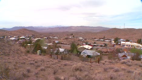 Überblick-über-Eine-Wüstenstadt-In-Nevada