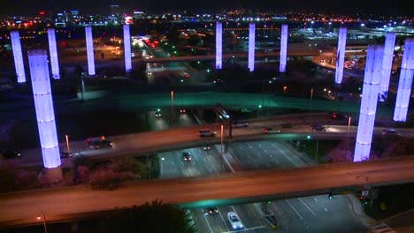 Beautiful-time-lapse-of-freeways-and-roads-around-Los-Angeles-International-airport