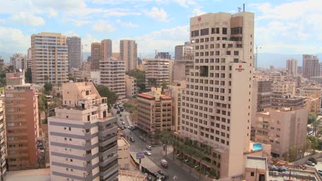 Wide-angle-of-a-business-district-in-Beirut-Lebanon