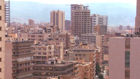 A-shot-of-various-high-rises-and-apartments-in-Beirut-Lebanon