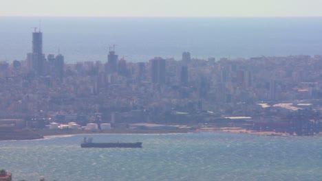 Pleasure-and-cargo-ships-off-the-coast-of-Beirut-Lebanon-2