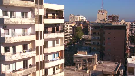 Innenstadt-Reifen-Libanon-Mit-Bürogebäuden-Und-Wohnungen