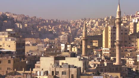High-angle-morning-skyline-view-of-Amman-Jordan-1