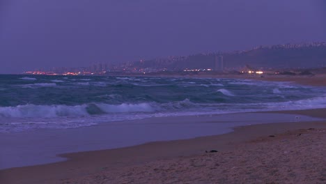 Eine-Wunderschöne-Küste-Von-Israel-In-Der-Nähe-Von-Tel-Aviv-Und-Haifa