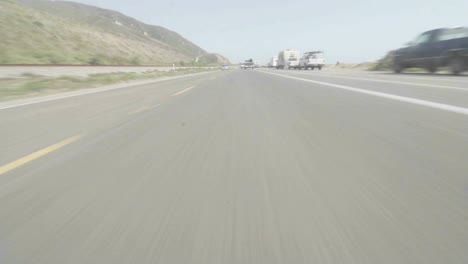 Time-lapse-point-of-view-of-a-car-driving
