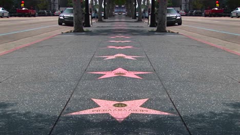 Stars-Säumen-Den-Hollywood-Walk-Of-Fame