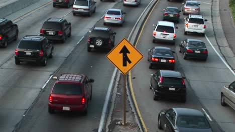 Vehicles-slowly-merge-into-traffic-2