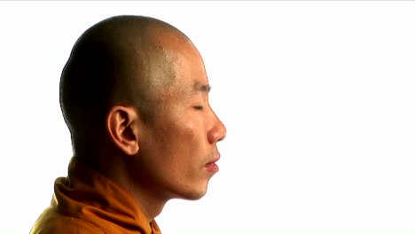 Ein-Buddhistischer-Mönch,-Der-Ein-Orangefarbenes-Gewand-Trägt-3