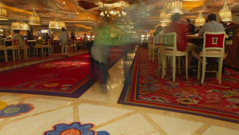 Ein-Zeitraffer-Einer-Casino-Lobby-In-Las-Vegas