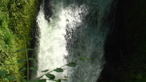 Argentina-Iguazu-Falls-closeup-of-small-rivulet-a-small-waterfall