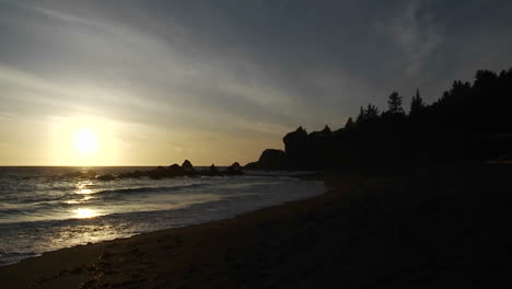 Sonnenuntergang-Entlang-Der-Küste-Von-Oregon