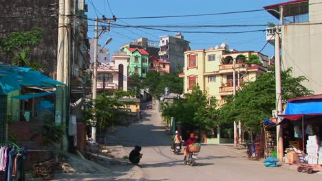 An-establishing-shot-of-a-Vietnamese-town
