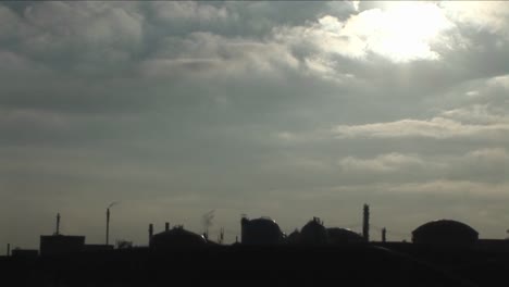 A-time-lapse-shot-over-an-industrial-area