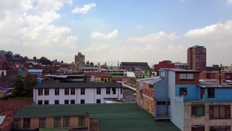 Rising-aerial-establishing-shot-of-downtown-Bogota-Colombia