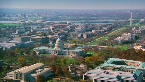 Good-aerial-over-capitol-dome-Congress-and-Washington-Monument-in-Washington-DC-1