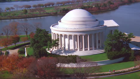 Beautiful-aerial-over-the-Jefferson-Memorial-in-Washington-DC-1