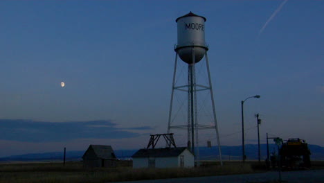 A-Water-Tower-Stands-In-A-Small-Town