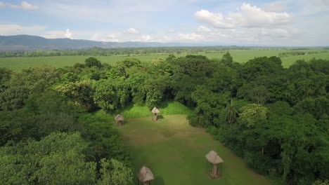 An-aerial-shot-of-the-Mayan-ruins-of-Quirigua-2