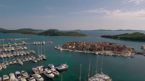 Aerial-over-a-coastal-village-in-Croatia-10