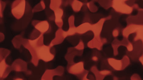 Looping-animations-of-an-orange-and-black-liquid-camouflage-like-pattern