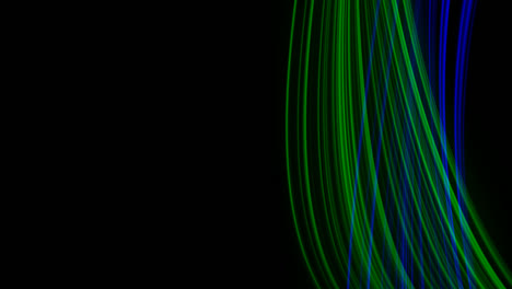 Looping-Animation-Von-Blauen-Und-Grünen-Lichtstrahlen