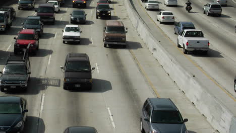 Traffic-moves-slowly-along-a-busy-freeway-in-Los-Angeles-19