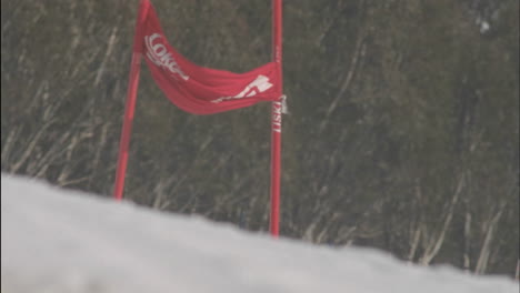 Ein-Skifahrer-Läuft-In-Ein-Schild-Das-Schild-Macht-Sich-Selbst