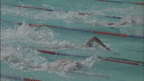 Schwimmer-Schwimmen-Auf-Die-Andere-Seite-Des-Beckens