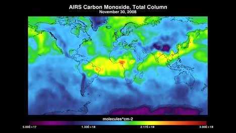 NASA-Karte-Zeigt-Kohlenmonoxidgehalt-In-Der-Atmosphäre-An