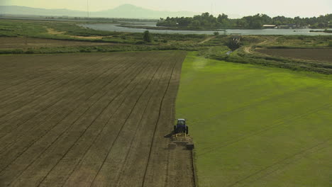 An-Aerial-Over-The-Rich-Farmlands-Of-Californias-San-Joaquin-Valley