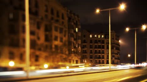 Barcelona-Tilt-Nacht-Zeitraffer