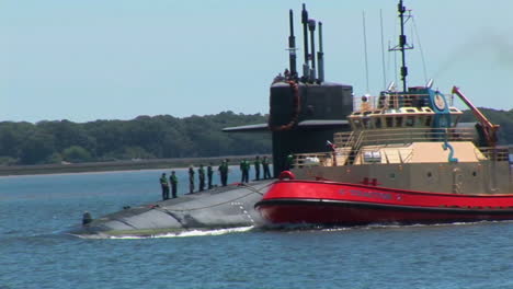The-Uss-Florida-Submarine-Arrives-Home-In-Kings-Bay-Georgia-After-A-Tour-Of-Duty