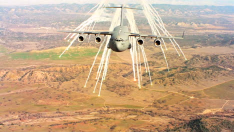Antennen-Des-Us-Air-Force-Air-Mobility-Command-C17-Im-Flug-9