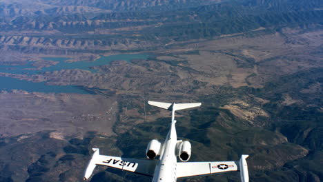 Aerials-Of-The-Us-Air-Force-Air-Mobility-Command-C21-Executive-Us-Government-Jet-In-Flight-12