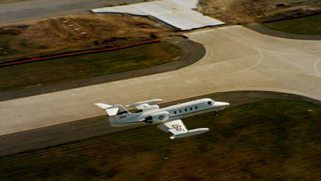 Antennen-Der-US-Luftwaffe-Air-Mobility-Command-C21-Executive-US-Government-Jet-Im-Flug-15