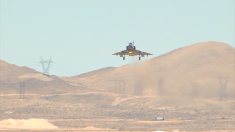 Fighter-Jets-From-The-United-Arab-Emirates-Land-On-A-Runway-At-An-Airbase-1